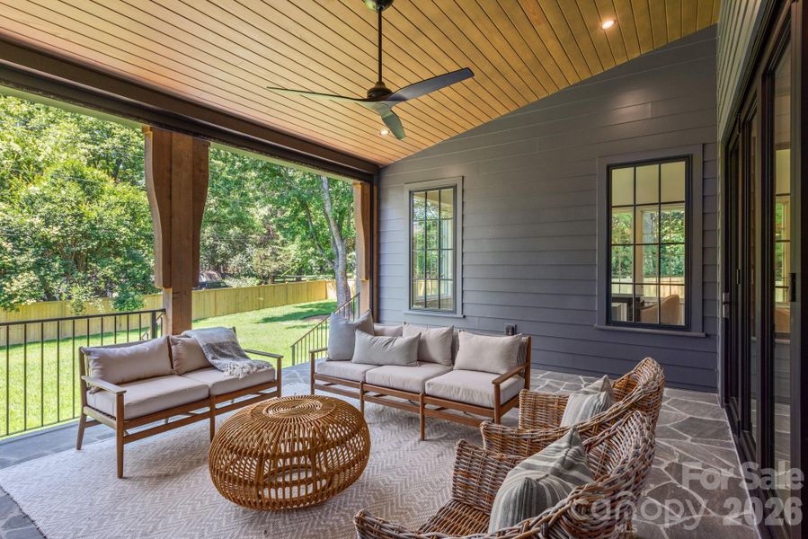 Exterior details and patio area of a home in , Charlotte (Image 4).