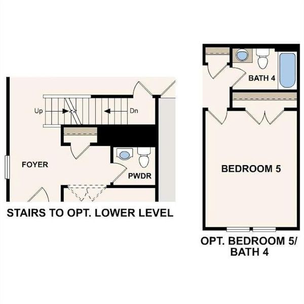 2D floor plan layout of this home in Kingsley Creek, Lithonia, GA (Image 3).