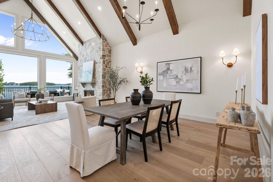 Open concept with exceptional main level living + elevator