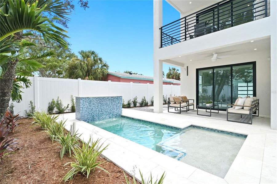 Exterior details and patio area of a home in , Indian Rocks Beach (Image 3).