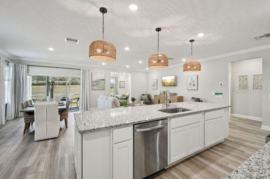 Furnished interior view inside a new home in , Mount Plymouth (Image 7).
