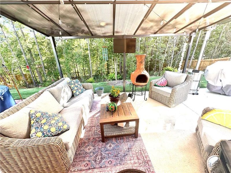 Exterior details and patio area of a home in , Toccoa (Image 24).
