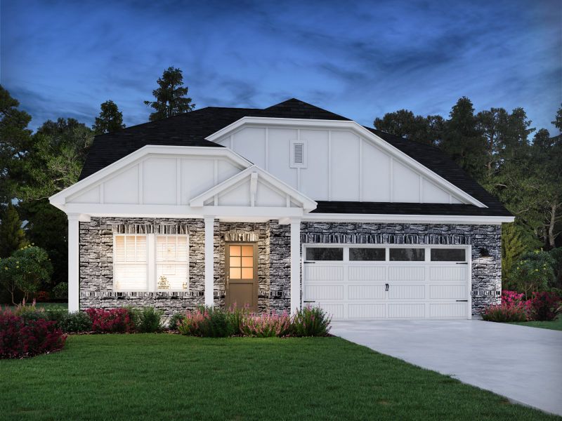 Representative exterior photo of a completed home built from the Manchester by Meritage Homes in Brighton Springs, York, SC (Image 13). Representative exterior photo of a completed home built from the Manchester by Meritage Homes in Brighton Springs, York, SC (Image 13).