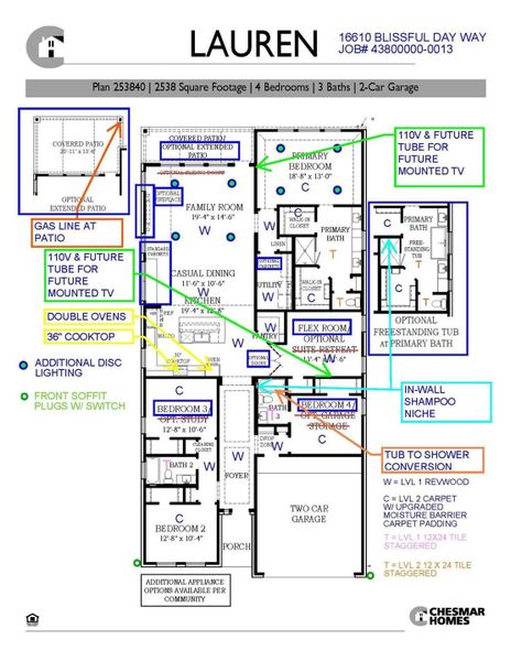 2D floor plan layout of this home in , Hockley, TX (Image 4).