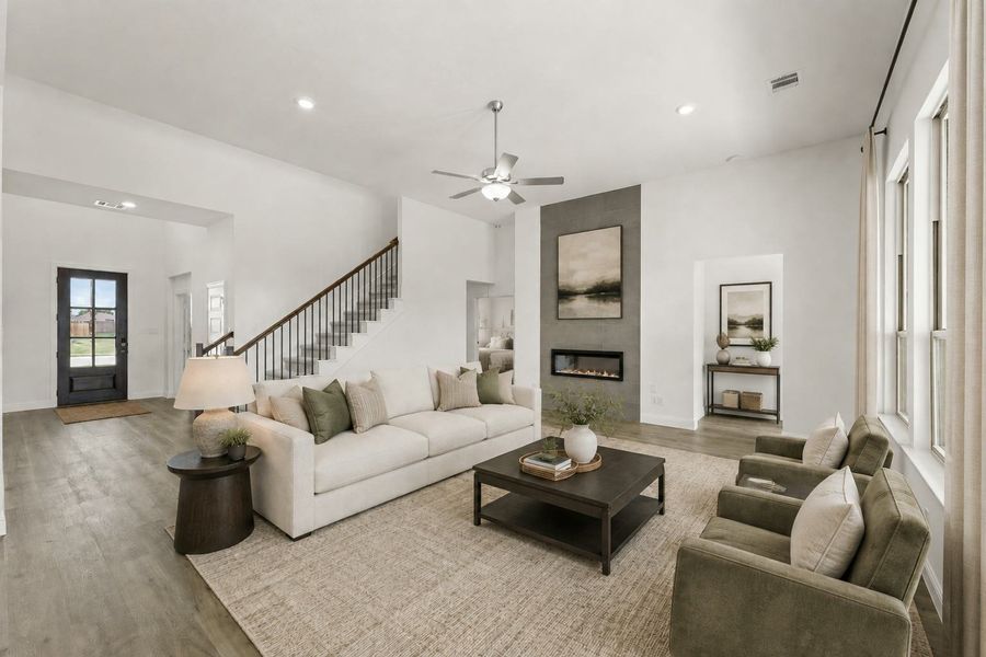 Furnished interior view inside a new home in Park Trails, Forney (Image 8). Furnished interior view inside a new home in Park Trails, Forney (Image 8).