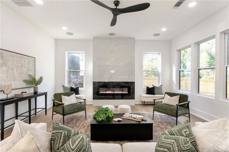 Furnished interior view inside a new home in , Decatur (Image 52).