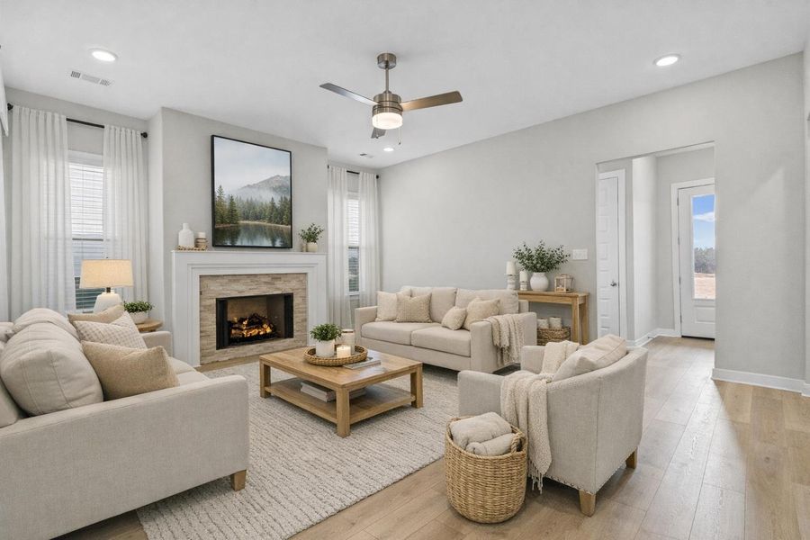 Furnished interior view inside a new home in Twin Oaks, Oakland (Image 8).