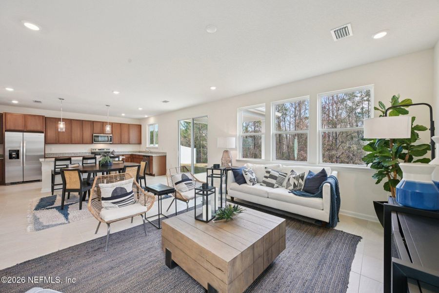 Furnished interior view inside a new home in Panther Creek, Jacksonville (Image 8).