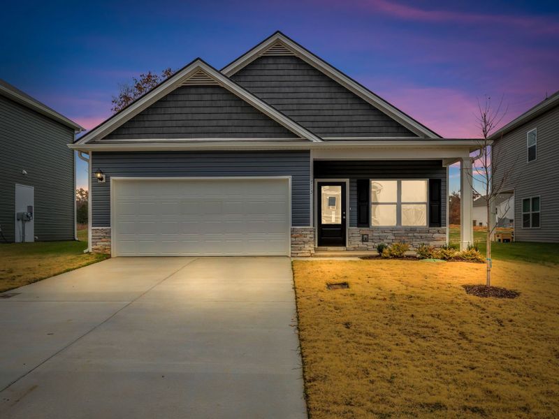 Front exterior of a new home in Cantigny Park, Clarksville, TN, highlighting curb appeal (Image 20).