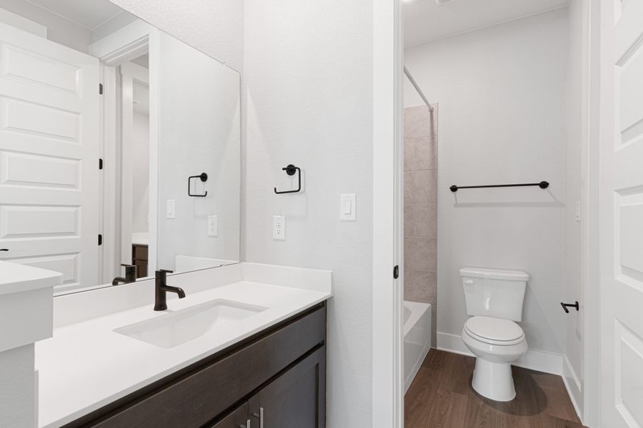 Furnished interior view inside a new home in Broken Oak, Georgetown (Image 19). Furnished interior view inside a new home in Broken Oak, Georgetown (Image 19).