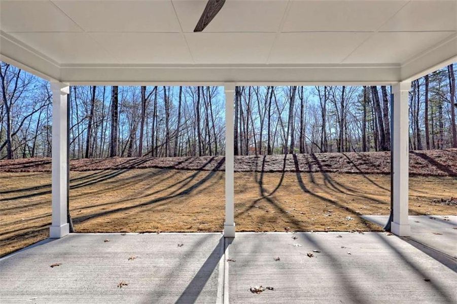 Exterior details and patio area of a home in , Clarkesville (Image 32).