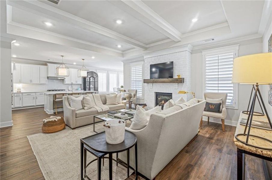 Furnished interior view inside a new home in Rosewood Lake Estates, Hoschton (Image 15). Furnished interior view inside a new home in Rosewood Lake Estates, Hoschton (Image 15).