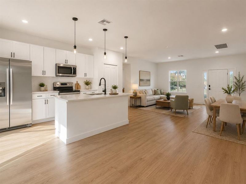 Furnished interior view inside a new home in , Dunnellon (Image 6).