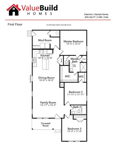 2D floor plan layout of this home in , Connelly Springs, NC (Image 3).