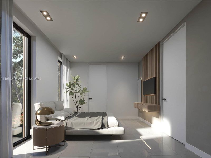 Furnished interior view inside a new home in , Miami (Image 11). Furnished interior view inside a new home in , Miami (Image 11).