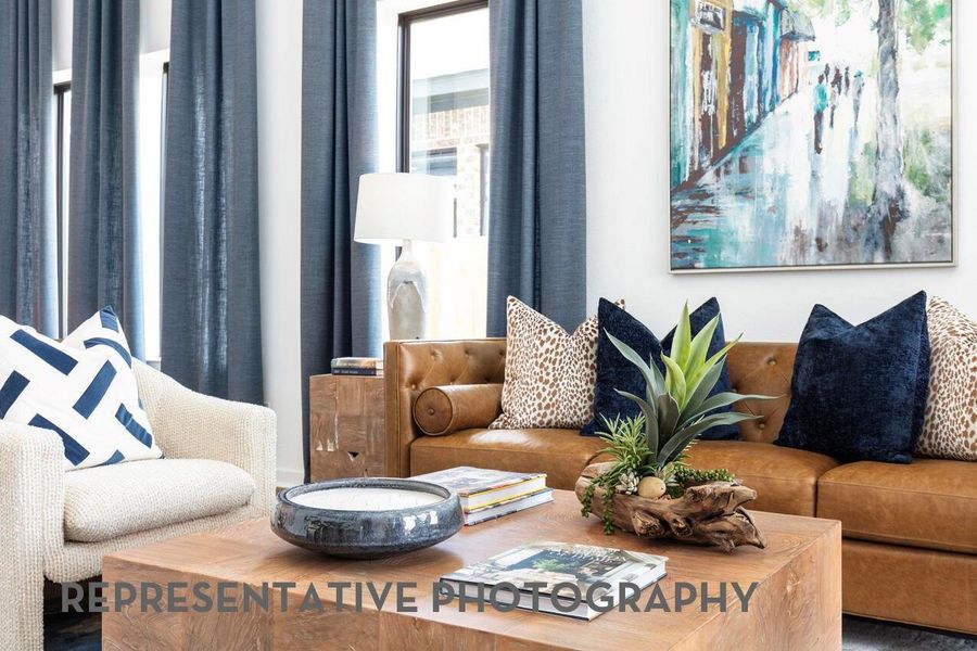 Furnished interior view inside a new home in Pomona, Manvel (Image 40).
