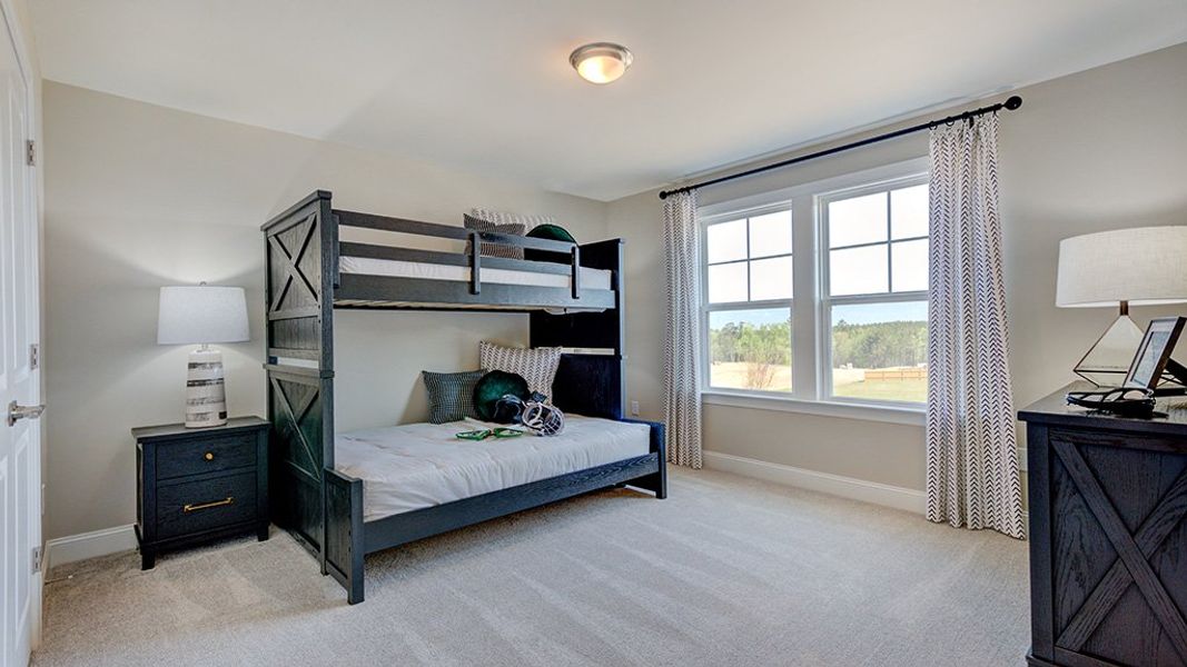Furnished interior view inside a new home in Bridgeberry, Holly Springs (Image 13).