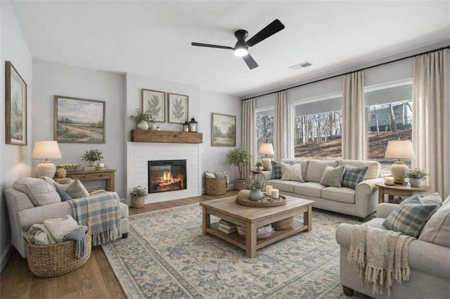 Furnished interior view inside a new home in , Gainesville (Image 13).