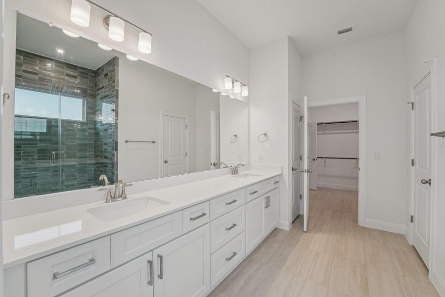 Furnished interior view inside a new home in Sage Hollow, Kyle (Image 10).