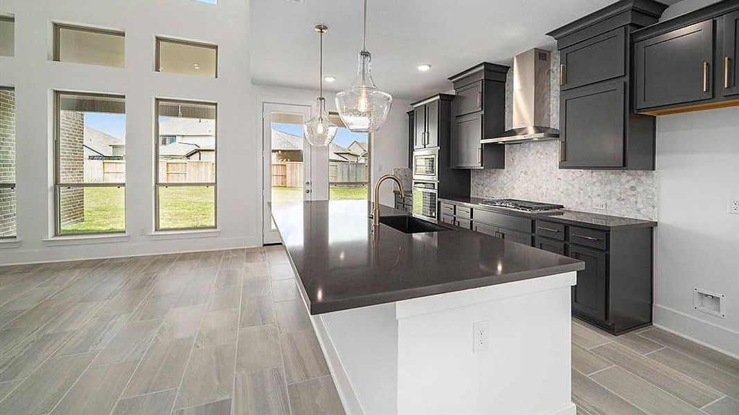 Furnished interior view inside a new home in The Trails, New Caney (Image 6).