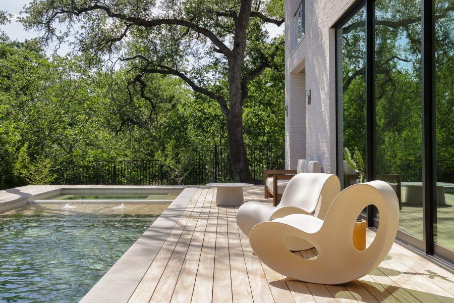 Exterior details and patio area of a home in , Austin (Image 4).