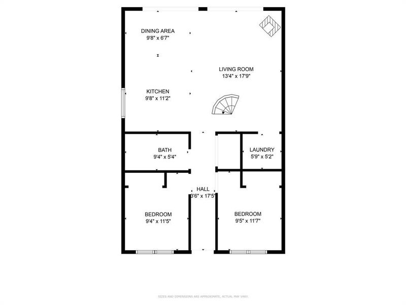 2D floor plan layout of this home in , Trinidad, TX (Image 3).