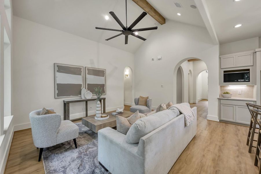 Furnished interior view inside a new home in , Willis (Image 18). Furnished interior view inside a new home in , Willis (Image 18).
