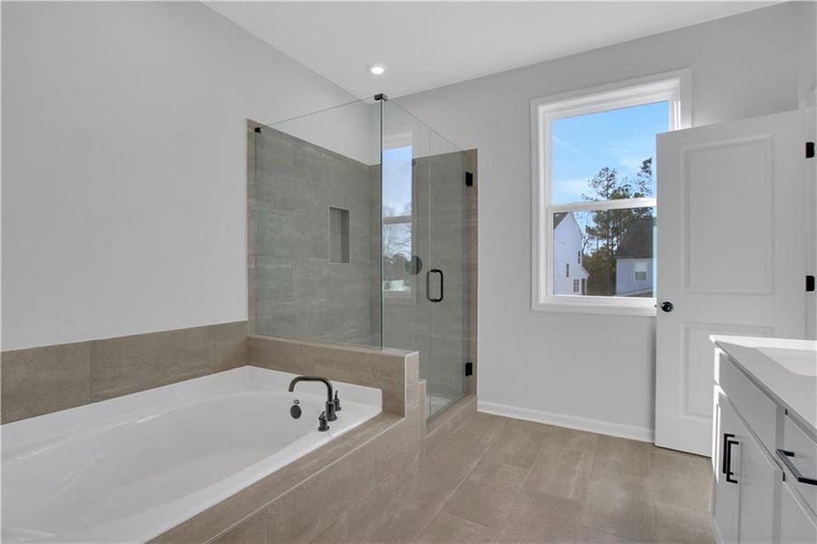 Furnished interior view inside a new home in Hillside Manor, Powder Springs (Image 8).