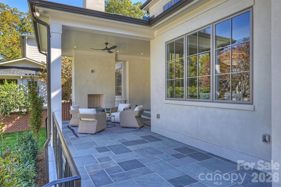 Exterior details and patio area of a home in , Charlotte (Image 4).