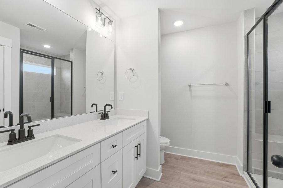 Furnished interior view inside a new home in Blythe Mill Townhomes, Waxhaw (Image 10).