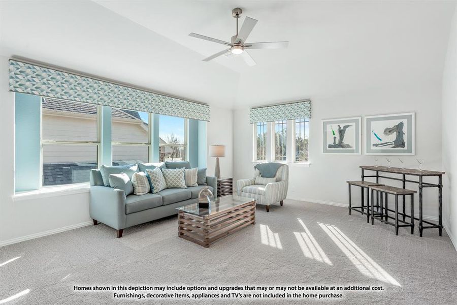 Furnished interior view inside a new home in Silo Mills, Joshua (Image 7).