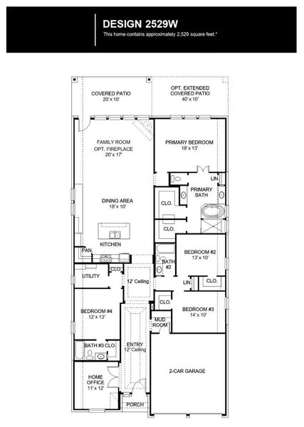 2D floor plan layout of this home in Kresston, Magnolia, TX (Image 3).