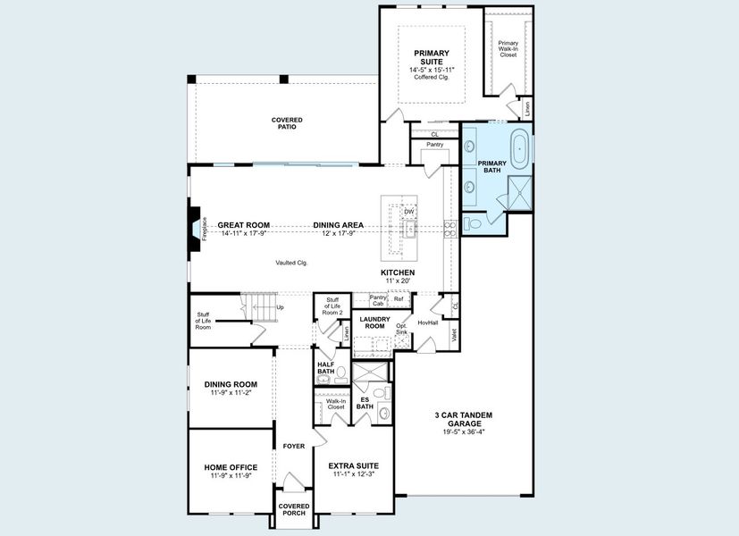 2D floor plan layout of this home in Sterling Greene, Arlington, TX (Image 22). 2D floor plan layout of this home in Sterling Greene, Arlington, TX (Image 22).
