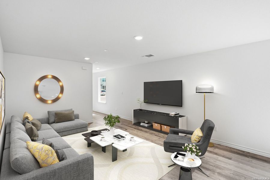 Furnished interior view inside a new home in Vista Real, Converse (Image 7).