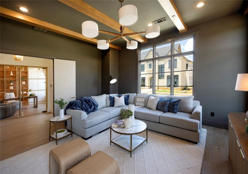 Furnished interior view inside a new home in , Southlake (Image 6). Furnished interior view inside a new home in , Southlake (Image 6).