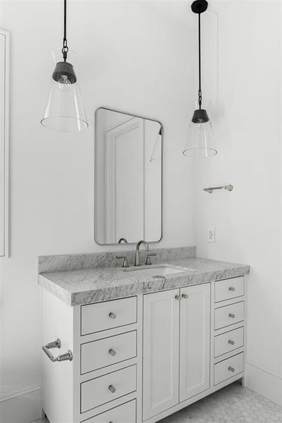 Furnished interior view inside a new home in , Dallas (Image 37).