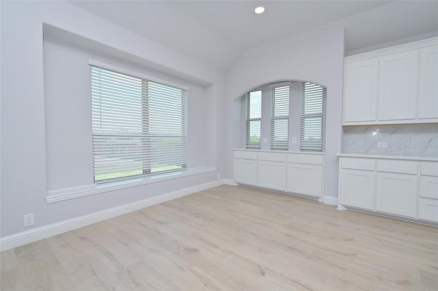 Side Built in hutch-serving area
