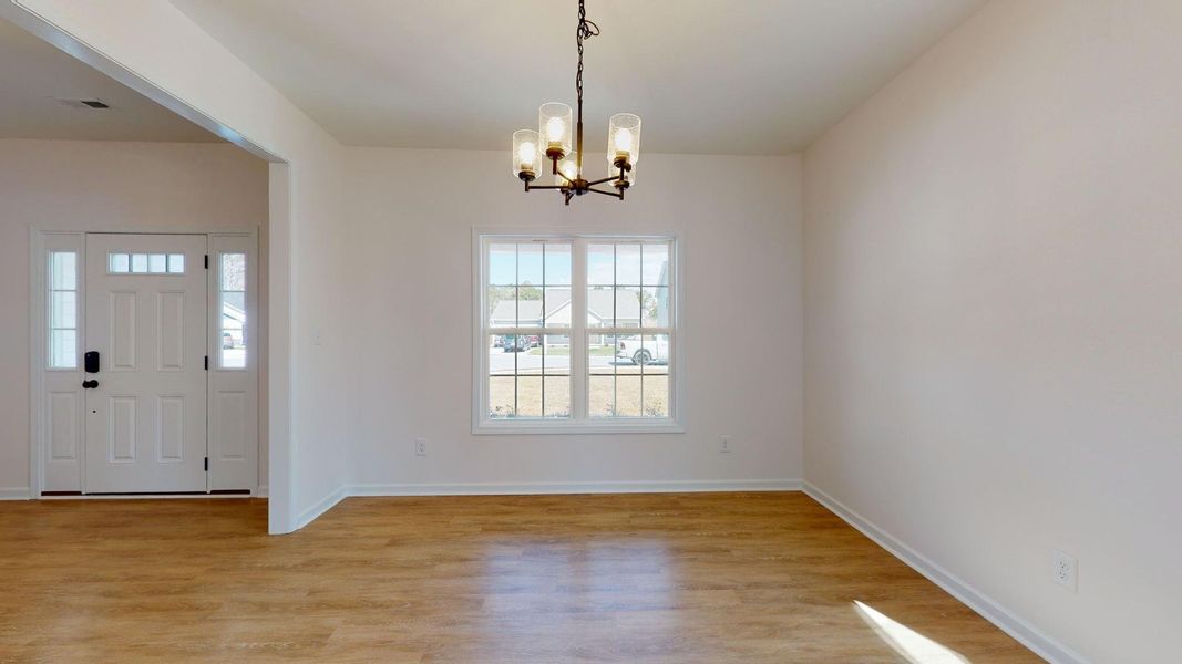 Representative unfurnished interior of a home built from the Catherine A by JC Jackson Homes,LLC in Heritage Pointe, Newport (Image 45).