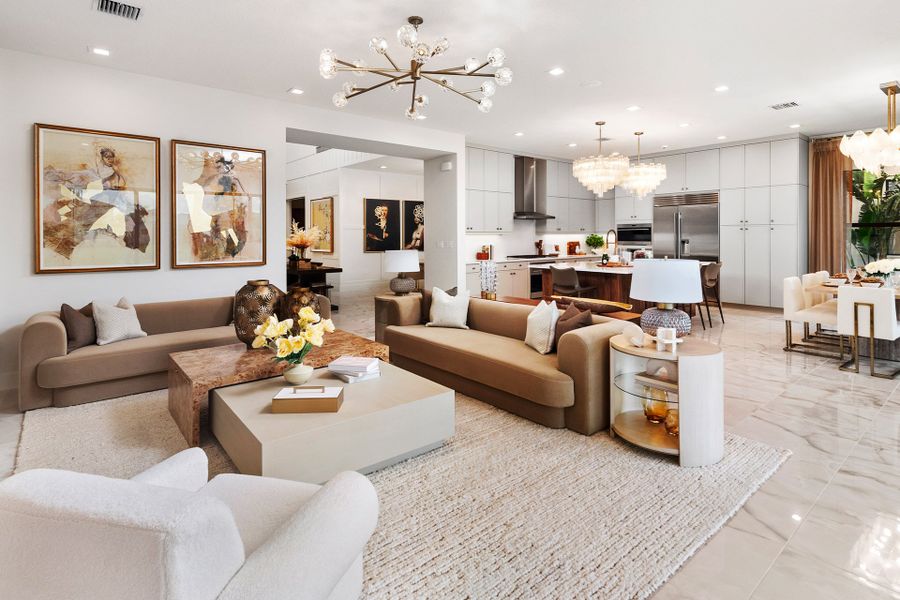 Representative furnished interior of a home built from the Sumatra Grand by GL Homes in Lotus Edge, Boca Raton (Image 8).