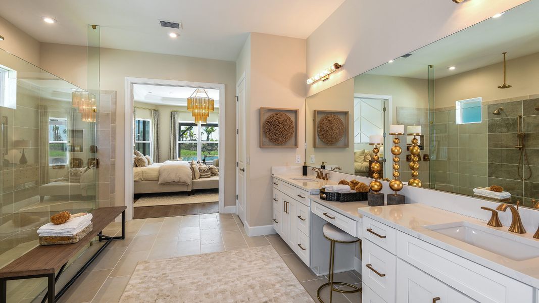 Furnished interior view inside a new home in Esplanade by the Islands, Naples (Image 25). Furnished interior view inside a new home in Esplanade by the Islands, Naples (Image 25).