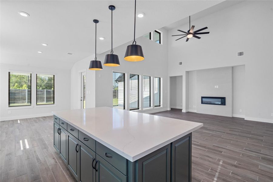 Furnished interior view inside a new home in ARTAVIA, Conroe (Image 6).
