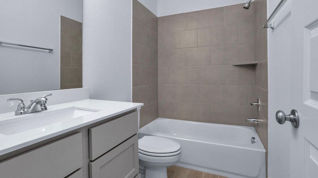 Furnished interior view inside a new home in The Groves 45', Humble (Image 4).