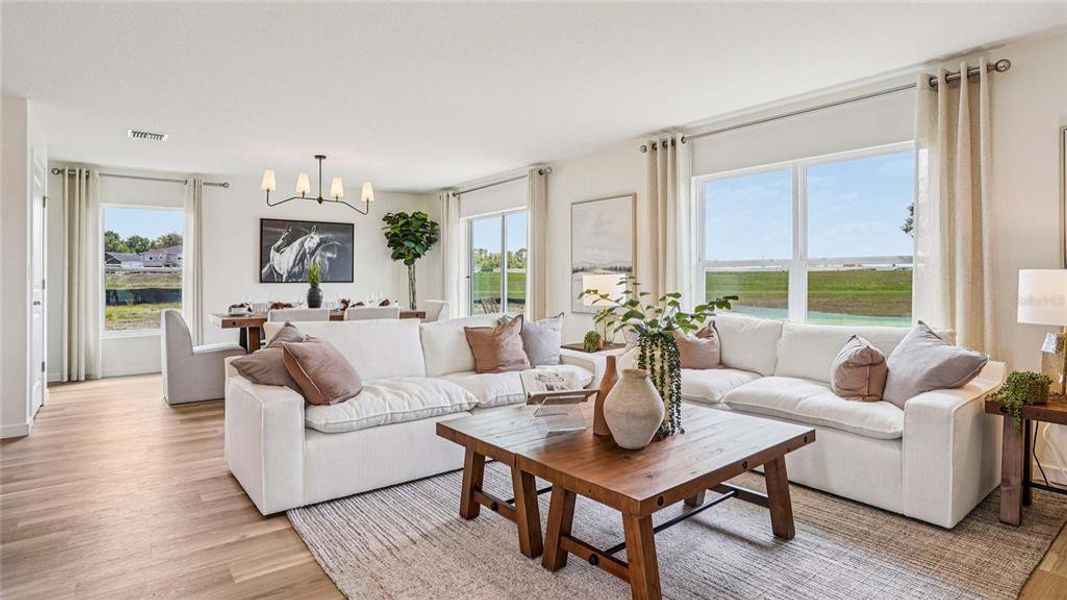 Furnished interior view inside a new home in Twisted Oaks, Wildwood (Image 12).
