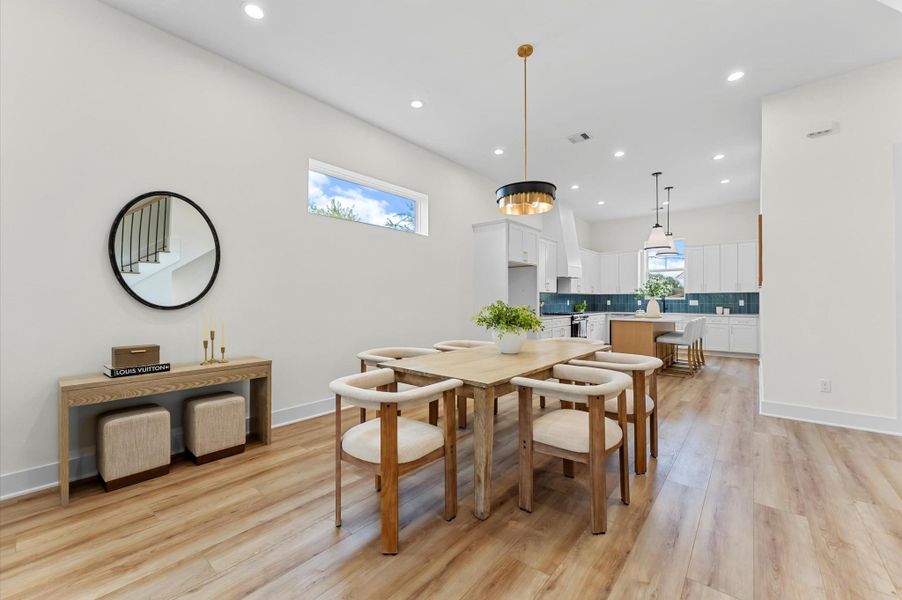 Furnished interior view inside a new home in , Houston (Image 11).