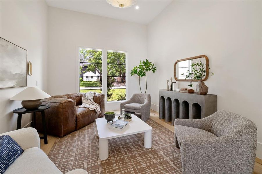 Furnished interior view inside a new home in , Dallas (Image 33).