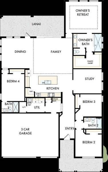 2D floor plan layout of this home in Palmera Wellen Park - Classic Series, Venice, FL (Image 2). 2D floor plan layout of this home in Palmera Wellen Park - Classic Series, Venice, FL (Image 2).