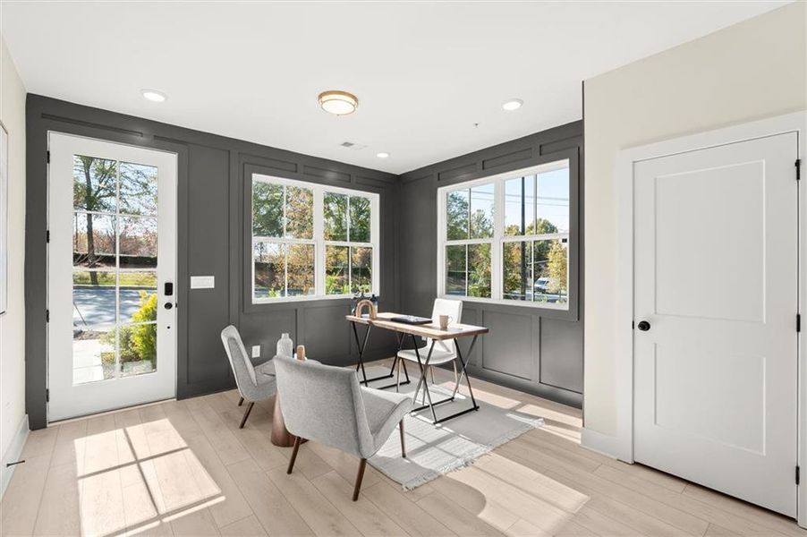 Furnished interior view inside a new home in , Alpharetta (Image 10). Furnished interior view inside a new home in , Alpharetta (Image 10).