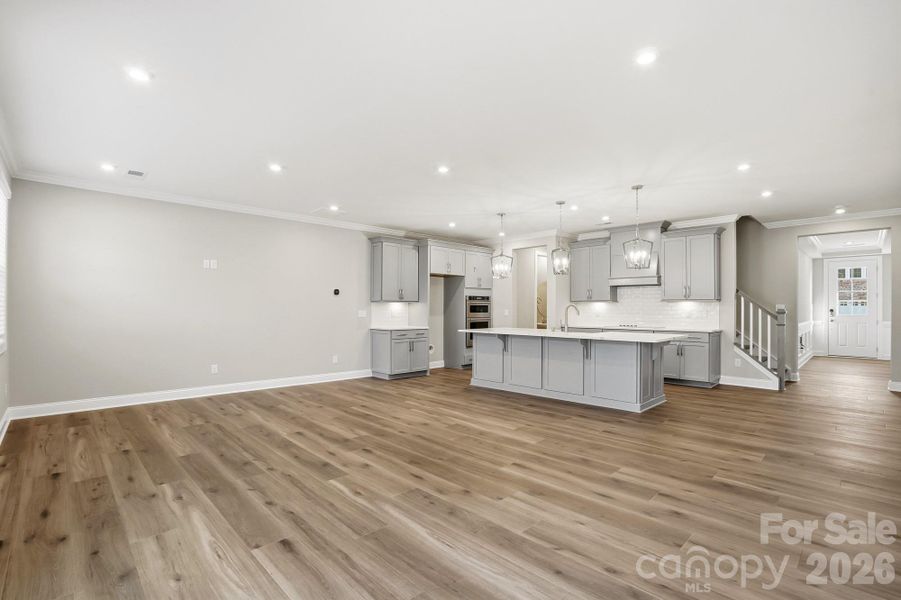 Spacious, unfurnished interior of a new home in The Townes at Wade Ardrey, Charlotte (Image 39).