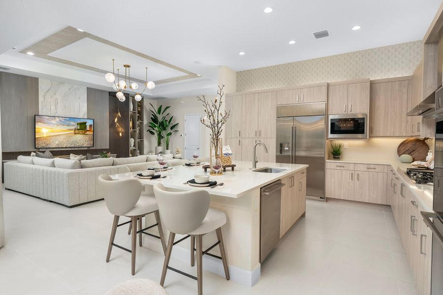 Representative furnished interior of a home built from the Julia by GL Homes in Valencia Del Mar (55+), Boynton Beach (Image 6).