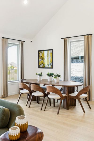 Dining Room in the Winters home plan by Trophy Signature Homes